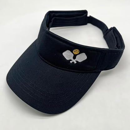 Embroidered Pickleball Visor Men Women,Gifts for Pickleball Lovers - color: Black, style: Pickleball Sport