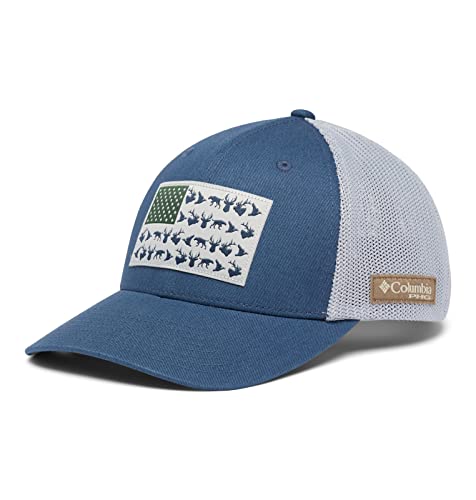 Columbia Unisex PHG Game Flag Mesh Ball Cap - color: Zinc/Cool Grey, size: Small-Medium