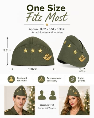 PRETYZOOM Flight Attendant Hat Three Stars Wheat Berets Cap Sailor Cap Dancing Hat Costume Accessories - color: Green