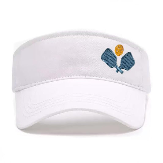 Embroidered Pickleball Visor Men Women,Gifts for Pickleball Lovers - color: White, style: Pickleball Sport