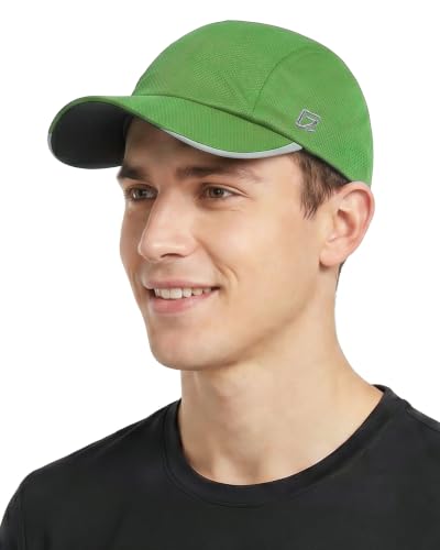 GADIEMKENSD Men’s Running Hat Performance Mesh Cap, Excellent Breathable - color: Green