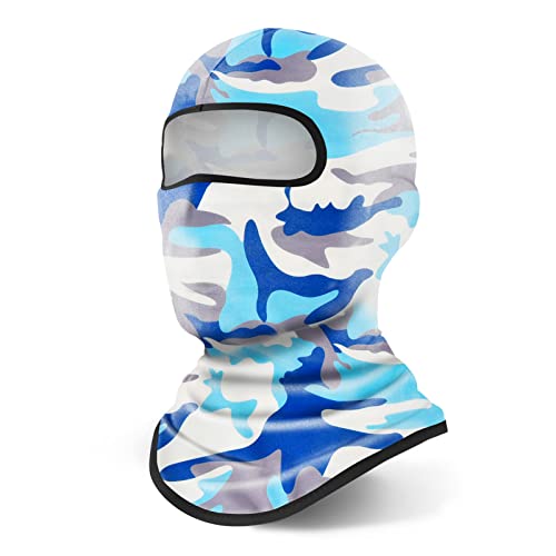 YESLIFE Summer Balaclava Ski Mask for Men&Women, Face Mask - color: Camo Blue