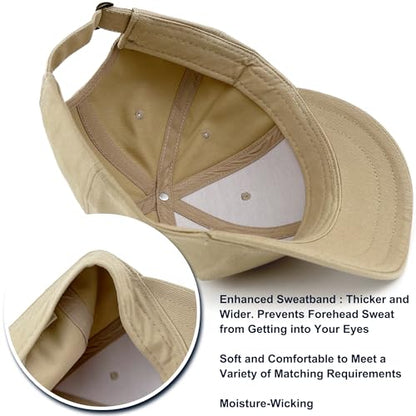 Loneshark Short Brim Baseball Hat for Running Small Bill Umpire Cap - color: Khaki