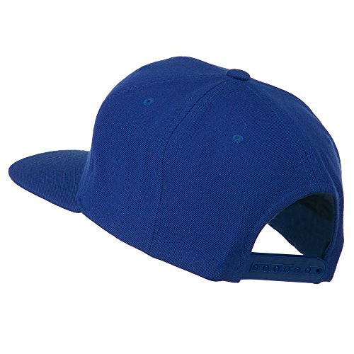 Old English K Embroidered Flat Bill Cap - color: Royal