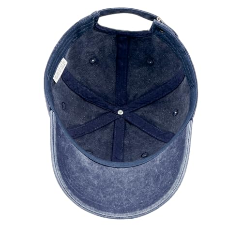 Embroidered Book Lover Baseball Cap for Men Women, Funny Washed Cotton Classic Dad Hat, Reading Lover Gift Idea - color: Book Lover, Navy Blue