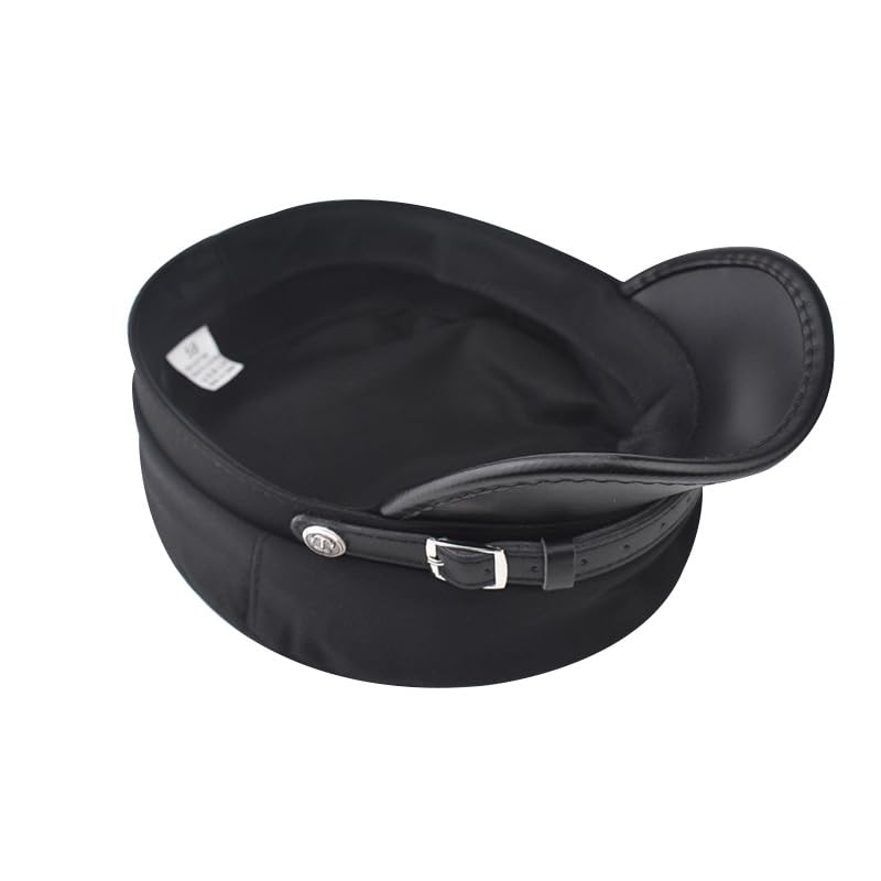 Chauffeur Hat Newsboy Cap Beret Driver Costumes Captain-Hat for Men Women - color: Black-a