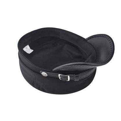 Chauffeur Hat Newsboy Cap Beret Driver Costumes Captain-Hat for Men Women - color: Black-a