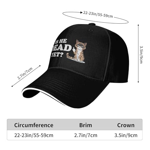 is He Hat for Women Baseball Hat Funny Hat - color: Black