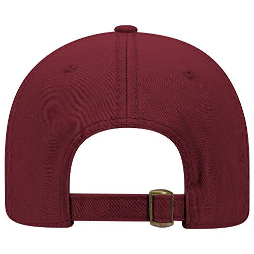 OTTO 6 Panel Low Profile Garment Washed Superior Cotton Twill - color: Burg. Marn