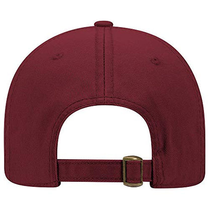OTTO 6 Panel Low Profile Garment Washed Superior Cotton Twill - color: Burg. Marn