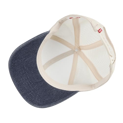 Levi's Men's Classic Style Logo Trucker Hat - Adjustable Lightweight - color: Navy