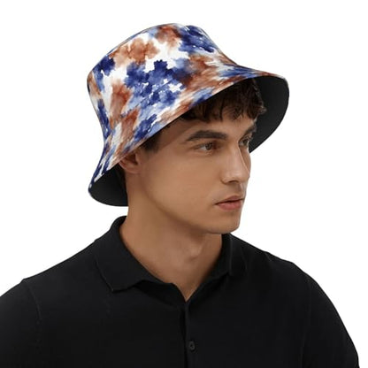 Bucket Hat Unisex for Men Women Cute Funny Fashion Fishing Hat Trippy Art Casual Fisherman Cap - color: Abstract Watercolor