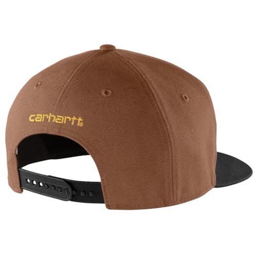 Carhartt Men's Firm Duck Flat Brim Cap - color: Red Duck