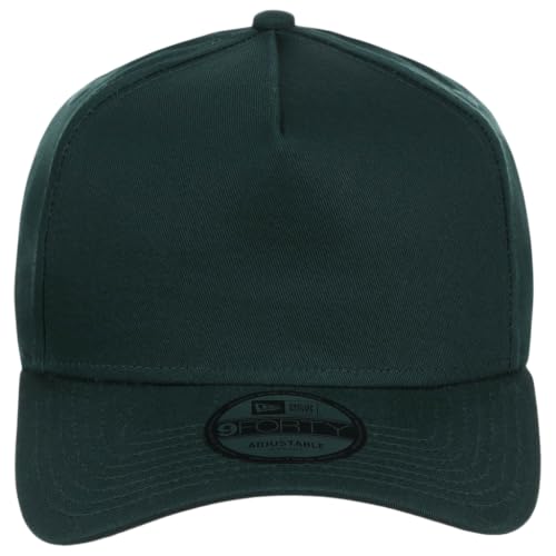 New Era 9FORTY A-Frame Snapback – Blank Custom Cap with Performance Fit from the Icon of Sports and Streetwear Culture - color: Dark Green