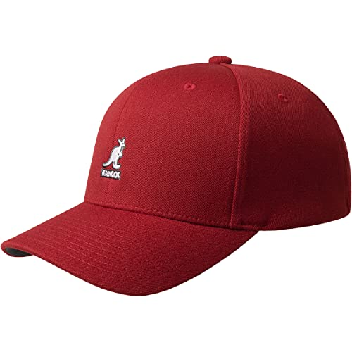 Kangol Men, Women Wool Flexfit Baseball - color: Barn Red, size: Large