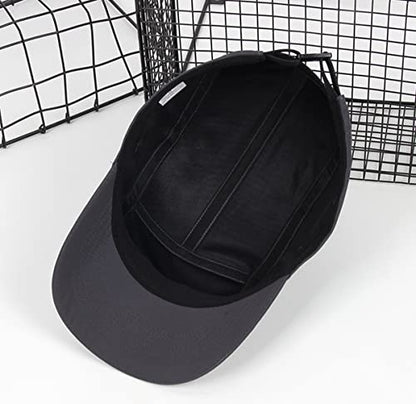 COOLSOME 5 Panels Hat Basic Daily Wear Breathable Quick Dry Cap - color: Gray/M Size