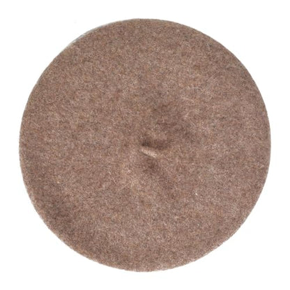 ZLYC Wool French Beret Hat Solid Color Classic Artist Cap for Women - color: Coffee