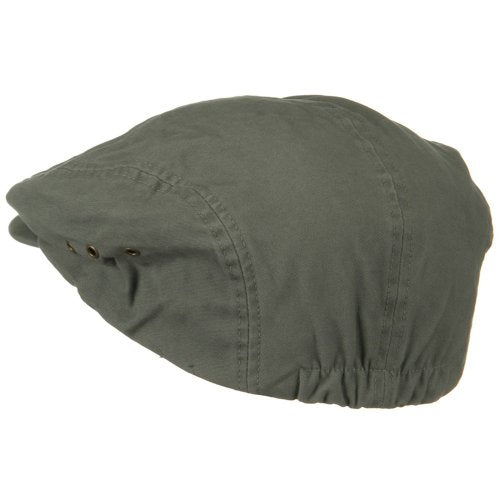 Oversize Washed Canvas Ivy Cap - color: Dark Grey