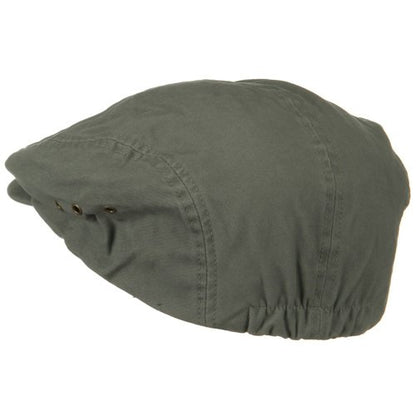 Oversize Washed Canvas Ivy Cap - color: Dark Grey