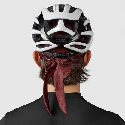 GripGrab Summer Cycling Bandana UV Protection Under Helmet Headwrap - color: Dark Red