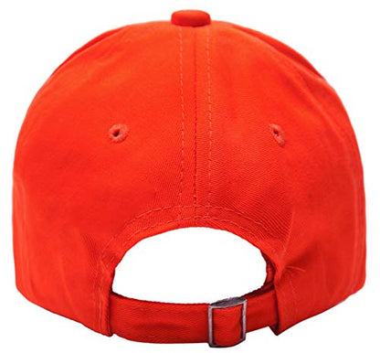 Edoneery Kids Baseball Hat, Adjustable Cotton Cap - color: Orange, style: 3-8 Years