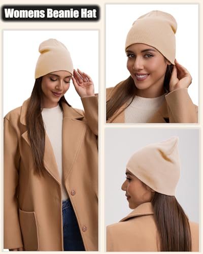100% Cotton Beanie Hat for Men Women Cuffless Warm Winter Hats - color: 1pcs-pink