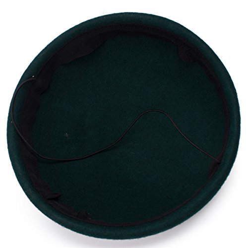 Cute Wool Felt Pillbox Hat Millinery Round Fascinator Base Craft Supply A048 - color: Green