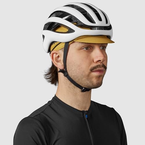 GripGrab Summer Cycling Cap - UV Protection Under-Helmet Bicycle Visor Hat - color: Mustard Yellow, size: Small-Medium