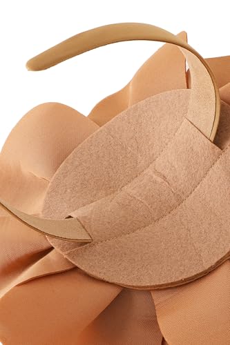 BABEYOND Fascinators Hats for Women Layered Flower Tea Party Derby Hats - color: Coffee