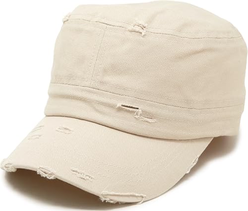 Funky Junque Vintage Newsboy Cap, Women's Cadet Cabbie Hat - color: Beige