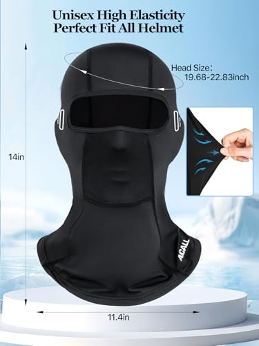Balaclava Ski Mask Waterproof Anti-Fogging Windproof Winter Gear Thermal Face Mask for Men Women - color: Black 2