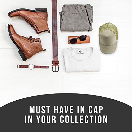2 Packs Baseball Caps Blank Trucker Hats Summer Mesh Cap (2 FOR Price of 1) - color: Khaki