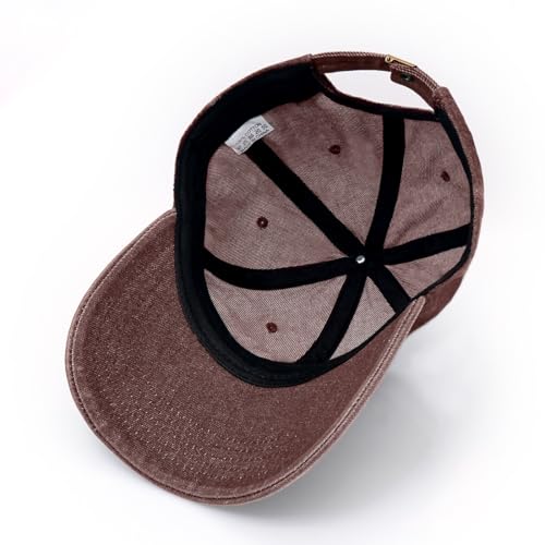 Baseball Cap for Women Men Classic Strapback Hats Adjustable Sun Hat - color: Wine Red