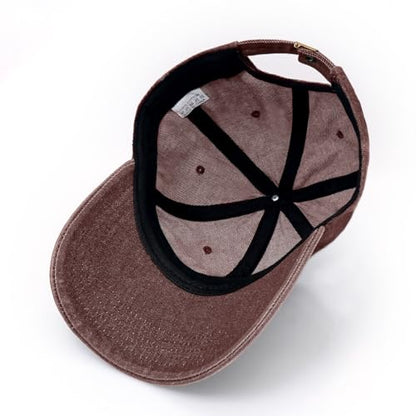 Baseball Cap for Women Men Classic Strapback Hats Adjustable Sun Hat - color: Wine Red