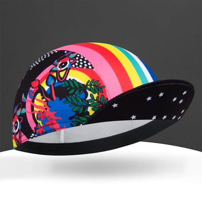 Cycling Cap for Man and Woman Cycling Hat Under Helmet-Polyester Breathable Sweat Absorbent - color: Bplan-26