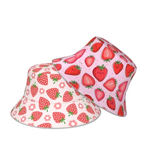 Bucket Hat double sided wearing for women men Summer outdoor fisherman hat - color: Ñõé«ãû³æ13