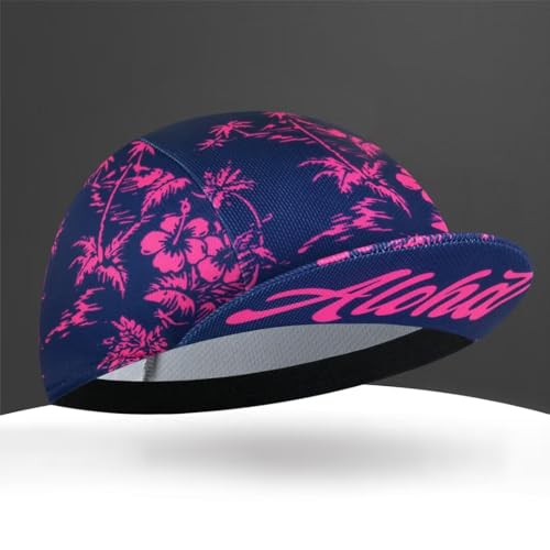 Cycling Cap for Man and Woman Cycling Hat Under Helmet-Polyester Breathable Sweat Absorbent - color: Flo-13