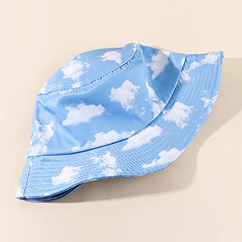 Unisex Bucket Hat Summer UPF 50+ Sun Protection Outdoor Beach Fishing Travel Hiking Hat - color: Cloud