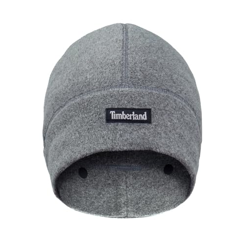 Timberland Men’s 2-in-1 Fleece Balaclava - Water Resistant, Convertible Hood with Face Cover, Soft Fleece for Cold Weather - color: Dark Grey Heather