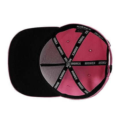 RIOREX Hip hop caps Fashion Animal Embroidery Baseball Cap for Men Adjustable Leather Belt Strapback Baseball Cap - color: Pink