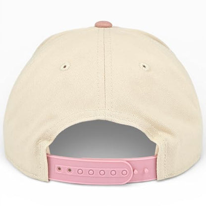 E BY ELIDAN Two Tone A-Frame Trucker Hat, 5-Panel Blank Baseball Snapback - color: Stone Mauve