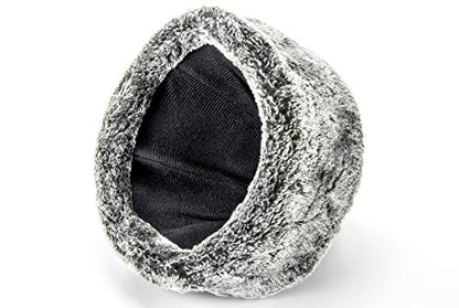 ihvan online Turkish Ottoman Bork Hat, Ertugrul Faux Leather Fur Winter Cap - color: Black / Style-3