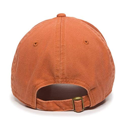 Pigeon Baseball Cap Embroidered Cotton Adjustable Dad Hat - color: Orange