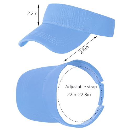 Marrywindix 1 Piece of Sport Wear Athletic Visor Sun Sports Visor Hat Visor Adjustable Cap for Women and Men - color: Blue