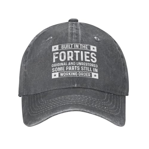 Built in Forties Original and Unrestored Some Parts Hat Women Dad Hat Trendy Hat - color: Deep Heather