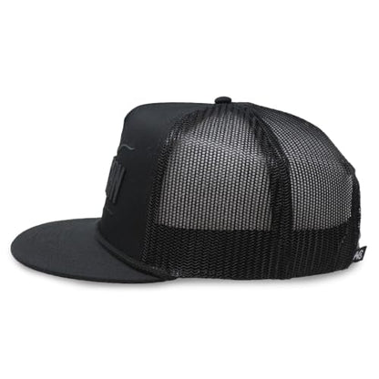 Longhorn Adjustable Snapback Western Hat - color: Black