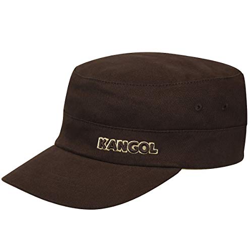 Kangol Cotton Twill Army Cap - color: Brown, size: Small-Medium