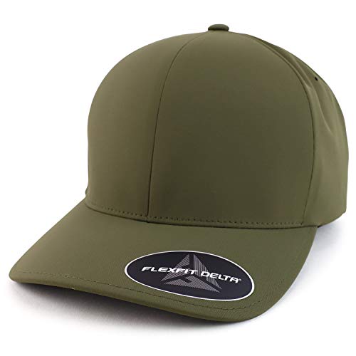 Armycrew XXL Oversize Sweat Free Stain Block Structured Flex Fitted Baseball Cap - color: Olive