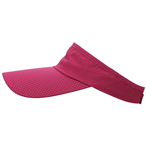 Mens Summer Quick-Dry Run Long Brim Empty Top Baseball Tennis Sun Hat Cap Visor - color: Rose