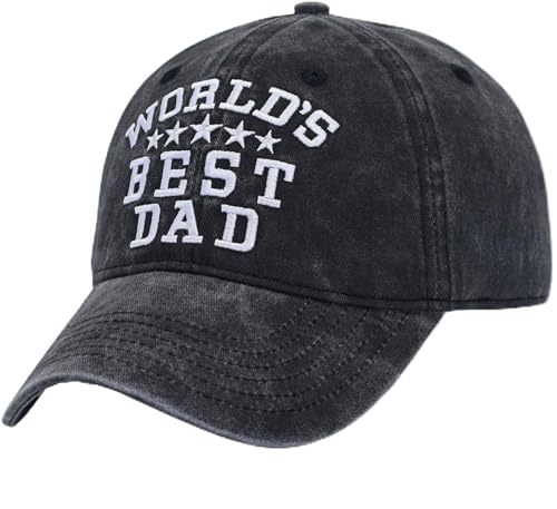 MOM and DAD Embroidery Hat, Dad Mom Birthday or Festival Baseball Cap, Fits OSFM&XXL Head, Gifts for Wife Husband Daddy - color: Black/Dad Logo1, size: X-Large-XX-Large